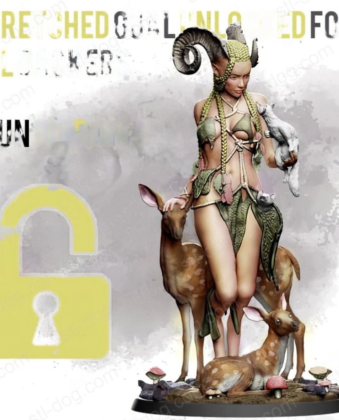 恶魔羊人(Demons Faun) 3D打印图纸